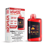 Kraze HD Mega - Lychee Ice Disposable Vape available on Canada online vape shop